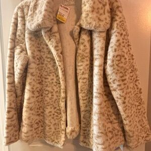 Z Supply Cream Teddy Jacket Plush Faux Fur